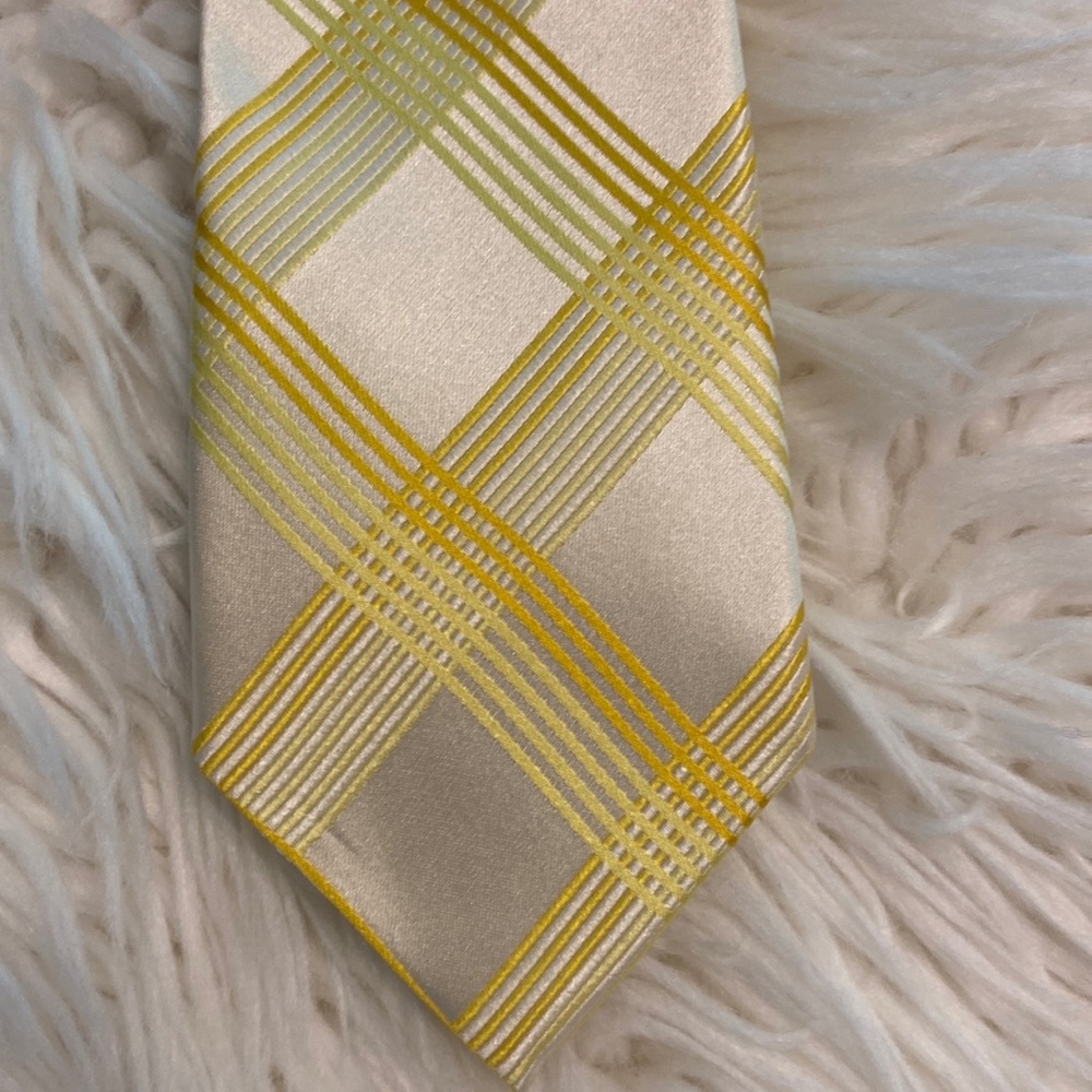 Express Tie excellent condition wide 3” gold and silver